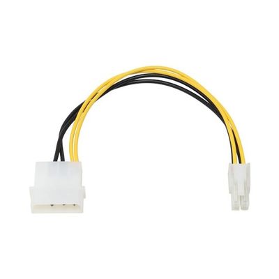 アイネックス ATX12V用電源変換ケーブル 15cm PX-006B 1個 67-9258-51（直送品）