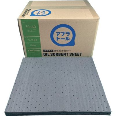 JOHNAN 油吸収材 アブラトール シート 50×40×0.3cm PCA54-3 1箱(100枚) 438-1237（直送品）