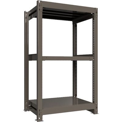 ICHIMAI 重量ボルトレスラック 段荷重1000Kg H1500×W900×D600 天地3段 単体グレー TH1000-536T3（直送品）