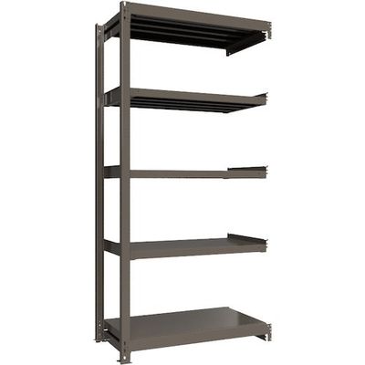 ICHIMAI 重量ボルトレスラック 段荷重1000Kg H2400×W1200×D600 天地5段 連結グレー TH1000-846R5（直送品）