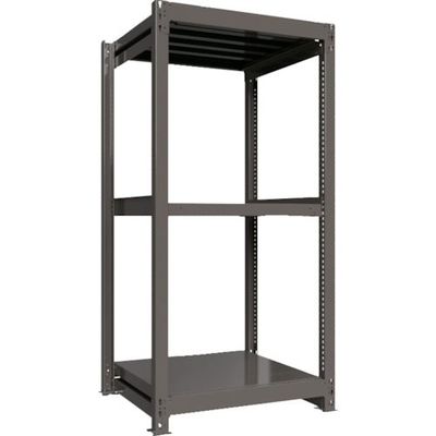 ICHIMAI 重量ボルトレスラック 段荷重1000Kg H1800×W900×D750 天地3段 単体グレー TH1000-637T3（直送品）