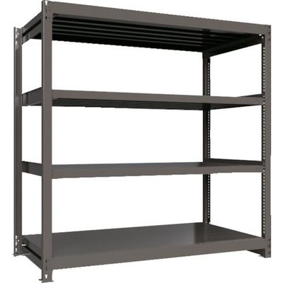 ICHIMAI 重量ボルトレスラック 段荷重1000Kg H1800×W1800×D900 天地4段 単体グレー TH1000-669T4（直送品）