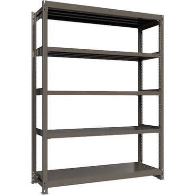 ICHIMAI 重量ボルトレスラック 段荷重1000Kg H2400×W1800×D600 天地5段 単体グレー TH1000-866T5（直送品）