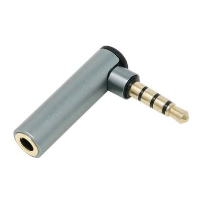 アイネックス 4極ステレオミニL型変換アダプタ AVC-09A 1個 67-9218-12（直送品）