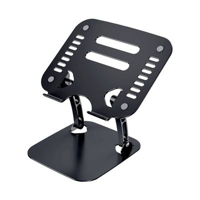 Trimate ノートパソコン・タブレットスタンド 折りたたみ式 アルミ合金製 ブラック TRM-ST001-BK 1個（直送品）