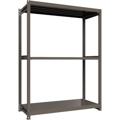 ICHIMAI 重量ボルトレスラック 段荷重1000Kg H2400×W1800×D750 天地3段 単体グレー TH1000-867T3（直送品）