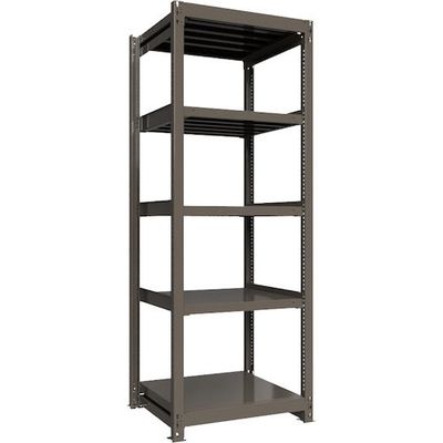 ICHIMAI 重量ボルトレスラック 段荷重1000Kg H2400×W900×D750 天地5段 単体グレー TH1000-837T5（直送品）