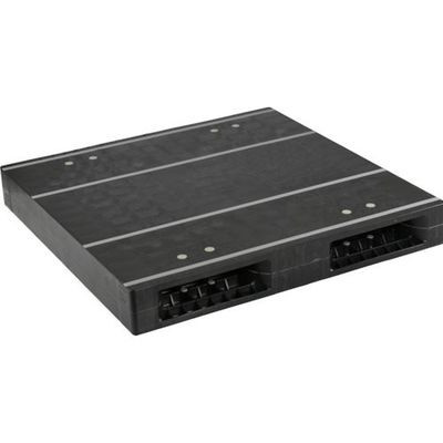 日本プラパレット NPC プラスチックパレットZRー1111FEーRR 両面二方差し 黒 ZR-1111FE-RR 1枚 432-8338（直送品）