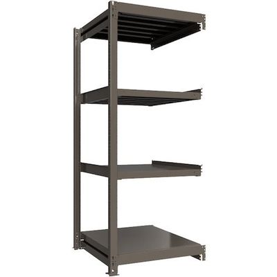 ICHIMAI 重量ボルトレスラック 段荷重1000Kg H2100×W900×D900 天地4段 連結グレー TH1000-739R4（直送品）