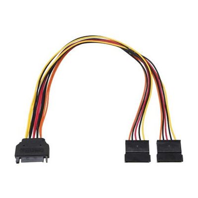 アイネックス シリアルATA用二股電源ケーブル 30cm S2-1505SAC 1個 67-9266-57（直送品）