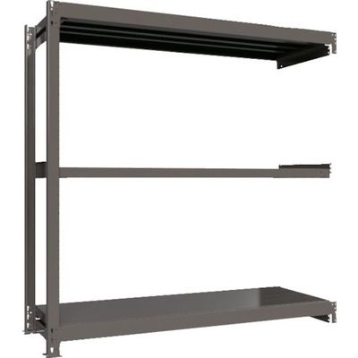 ICHIMAI 重量ボルトレスラック 段荷重1000Kg H1800×W1800×D600 天地3段 連結グレー TH1000-666R3（直送品）