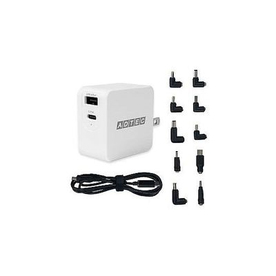 アドテック PD充電器 65W ホワイト/マルチプラグケーブルセット APD-A065AC-WM-WH 1個 67-7462-72（直送品）