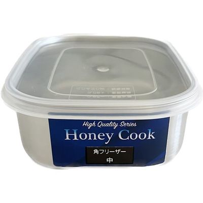 アークランズ HONEYCOOK(アークランドサカモト)18ー8ステン角フリーザー 中 PR4346 1個 68-4534-10（直送品）