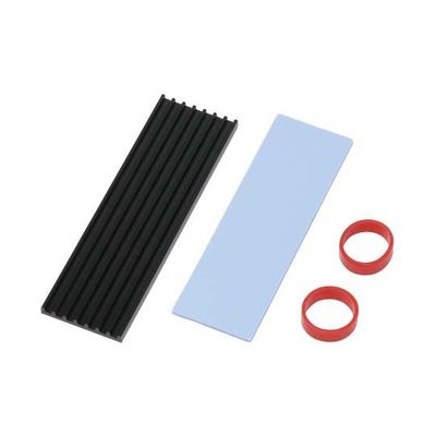 アイネックス M.2 SSD用ヒートシンクセット ブラック HM-24 1セット 67-9281-74（直送品）