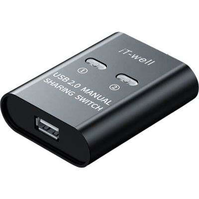 Trimate USB2.0 手動切替器 ブラック TR-PS001-BK 1個 67-8094-27（直送品）