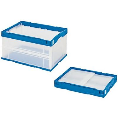 セキスイ エコタイプオリタタミコンテナ 75L透明タイプ 1個 STS7DB 66-0033-60（直送品）