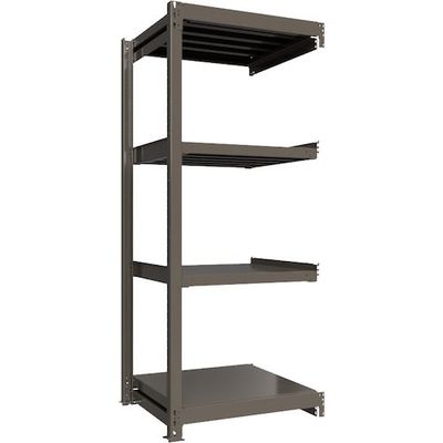 ICHIMAI 重量ボルトレスラック 段荷重1000Kg H2100×W900×D750 天地4段 連結グレー TH1000-737R4（直送品）