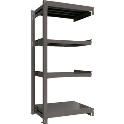 ICHIMAI 重量ボルトレスラック 段荷重1000Kg H1800×W900×D600 天地4段 連結グレー TH1000-636R4（直送品）