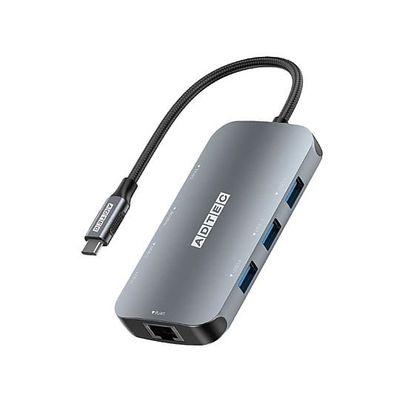 アドテック 9in1 USBーC HUB LAN/カードリーダ/4K60Hz ドッキングステーション AHUB-VCA3CP-4K60 1個（直送品）