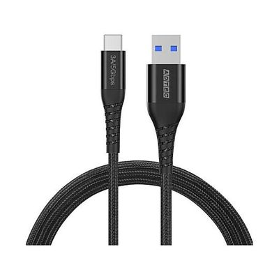 USB TypeーA to C ケーブル(36W出力/5Gbpsbps/2.0m)ブラック APC-V2006AC-U3-BK 1個（直送品）