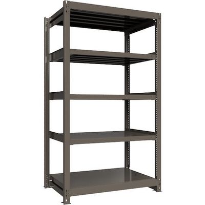 ICHIMAI 重量ボルトレスラック 段荷重1000Kg H2100×W1200×D750 天地5段 単体グレー TH1000-747T5（直送品）