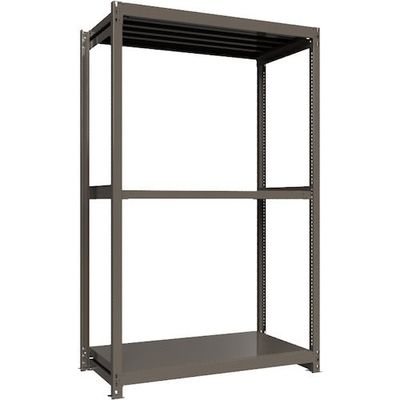 ICHIMAI 重量ボルトレスラック 段荷重1000Kg H2400×W1500×D750 天地3段 単体グレー TH1000-857T3（直送品）