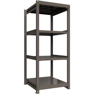 ICHIMAI 重量ボルトレスラック 段荷重1000Kg H2100×W900×D900 天地4段 単体グレー TH1000-739T4（直送品）