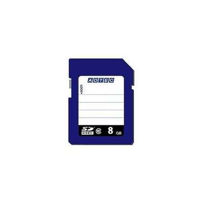 アドテック SDHCメモリーカード 8GB Class10 AD-SDTH8G/10 1個 67-7459-41（直送品）