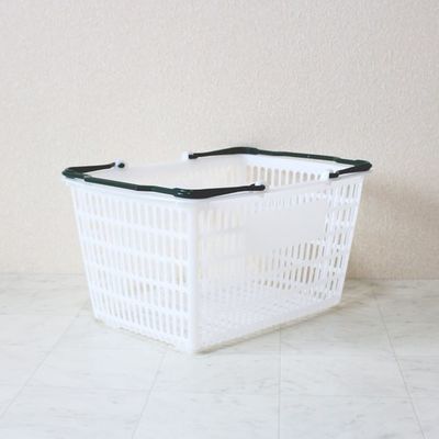 大和産業 買い物かご SLー7 ナチュラル把手エバーグリーン 10個セット SL-7-NREGR-10P 1セット(10個)（直送品）