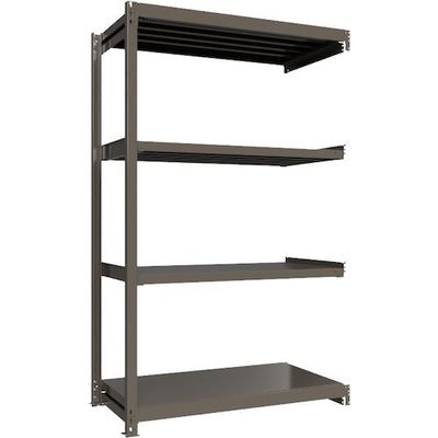 ICHIMAI 重量ボルトレスラック 段荷重1000Kg H2400×W1500×D750 天地4段 連結グレー TH1000-857R4（直送品）