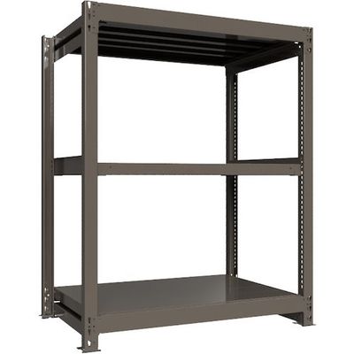 ICHIMAI 重量ボルトレスラック 段荷重1000Kg H1500×W1200×D750 天地3段 単体グレー TH1000-547T3（直送品）
