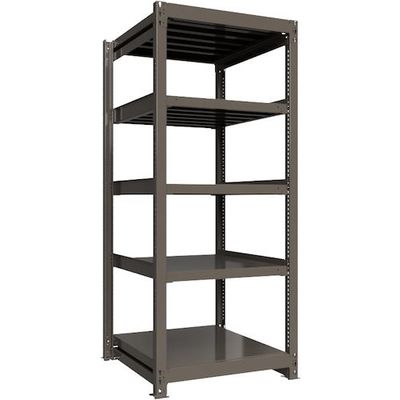 ICHIMAI 重量ボルトレスラック 段荷重1000Kg H2100×W900×D900 天地5段 単体グレー TH1000-739T5（直送品）