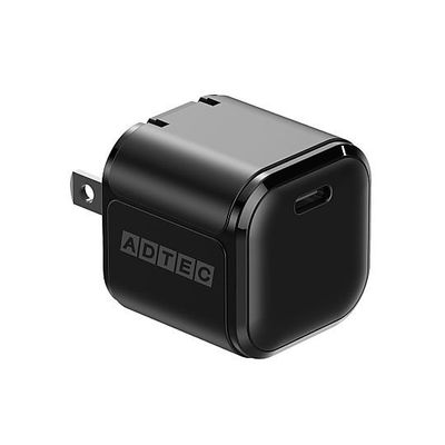 アドテック PD対応AC充電器/33W/USBー・Cx1/ブラック APD-V033C-BK 1個 67-7463-68（直送品）