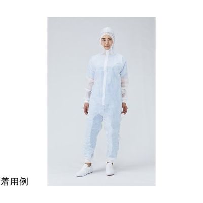 メディテックジャパン フード付ジャンプスーツ リブ付 L 50枚入 FJSR-L 1箱(50枚) 65-6903-91（直送品）