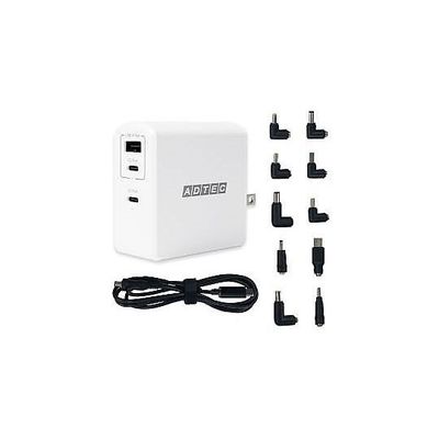 アドテック PD充電器 105W ホワイト/マルチプラグケーブルセット APD-A105AC2-WM-WH 1個 67-7462-74（直送品）