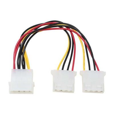 アイネックス 二股電源ケーブル 15cm D2-1501C 1個 67-9231-78（直送品）