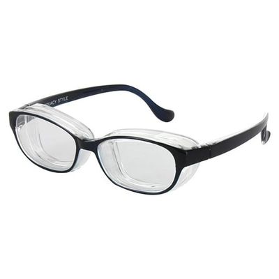 名古屋眼鏡 花粉対策メガネ スカッシースタイル キッズ ブルー 8730-01 1本 68-0312-15（直送品）