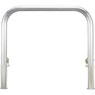 カネソウ 車止め アーチ型 ステンレス製 脱着式 鋳鉄製蓋 鍵付 Yシリーズ YA6L30-HDL 1本 258-5655（直送品）