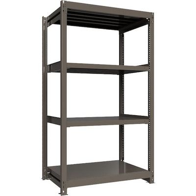 ICHIMAI 重量ボルトレスラック 段荷重1000Kg H2100×W1200×D750 天地4段 単体グレー TH1000-747T4（直送品）