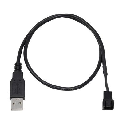 アイネックス ファン用USB電源変換ケーブル CA-010B 1個 67-9218-25（直送品）