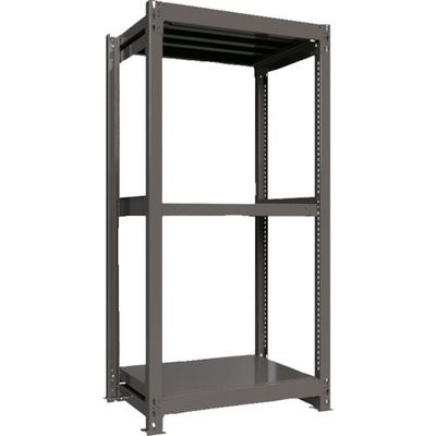 ICHIMAI 重量ボルトレスラック 段荷重1000Kg H1800×W900×D600 天地3段 単体グレー TH1000-636T3（直送品）