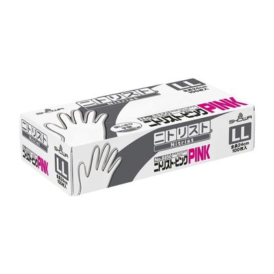アズワン ニトリスト(R)・ピンク LL 100枚 66-0023-61 1箱(100枚)（直送品）