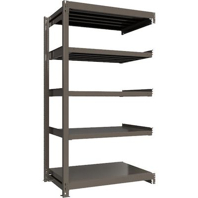 ICHIMAI 重量ボルトレスラック 段荷重1000Kg H2100×W1200×D750 天地5段 連結グレー TH1000-747R5（直送品）
