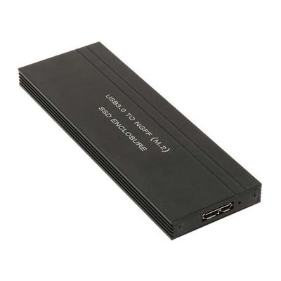 アイネックス USB3.0接続 UASP対応 M.2 SATA SSDケース HDE-10 1個 67-9282-51（直送品）
