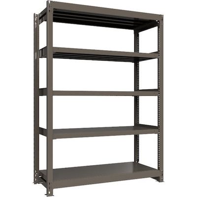 ICHIMAI 重量ボルトレスラック 段荷重1000Kg H2100×W1500×D600 天地5段 単体グレー TH1000-756T5（直送品）