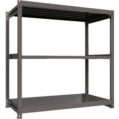 ICHIMAI 重量ボルトレスラック 段荷重1000Kg H1800×W1800×D900 天地3段 単体グレー TH1000-669T3（直送品）