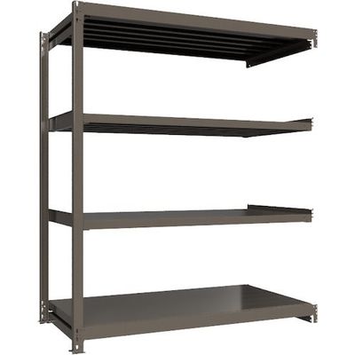 ICHIMAI 重量ボルトレスラック 段荷重1000Kg H2100×W1800×D900 天地4段 連結グレー TH1000-769R4（直送品）