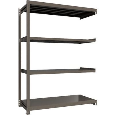 ICHIMAI 重量ボルトレスラック 段荷重1000Kg H2400×W1800×D750 天地4段 連結グレー TH1000-867R4（直送品）