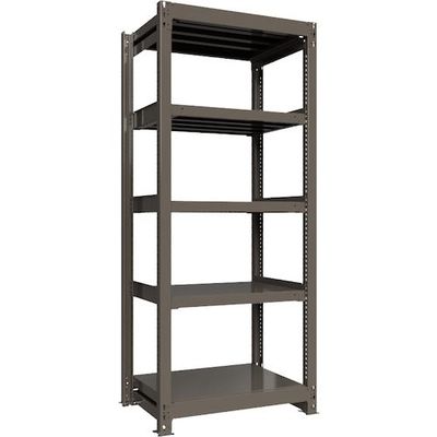 ICHIMAI 重量ボルトレスラック 段荷重1000Kg H2100×W900×D600 天地5段 単体グレー TH1000-736T5（直送品）