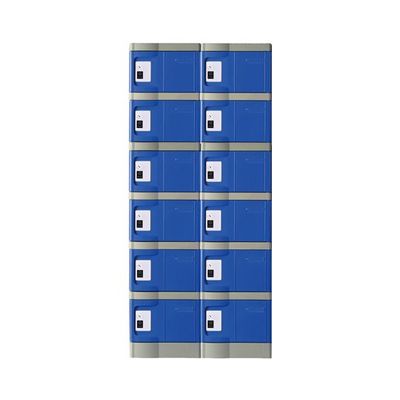 MTセキュリティジャパン 小物入れロッカー(IC錠) 2列6段/12人用 T-280E-IC2-6 1セット 64-9603-34（直送品）